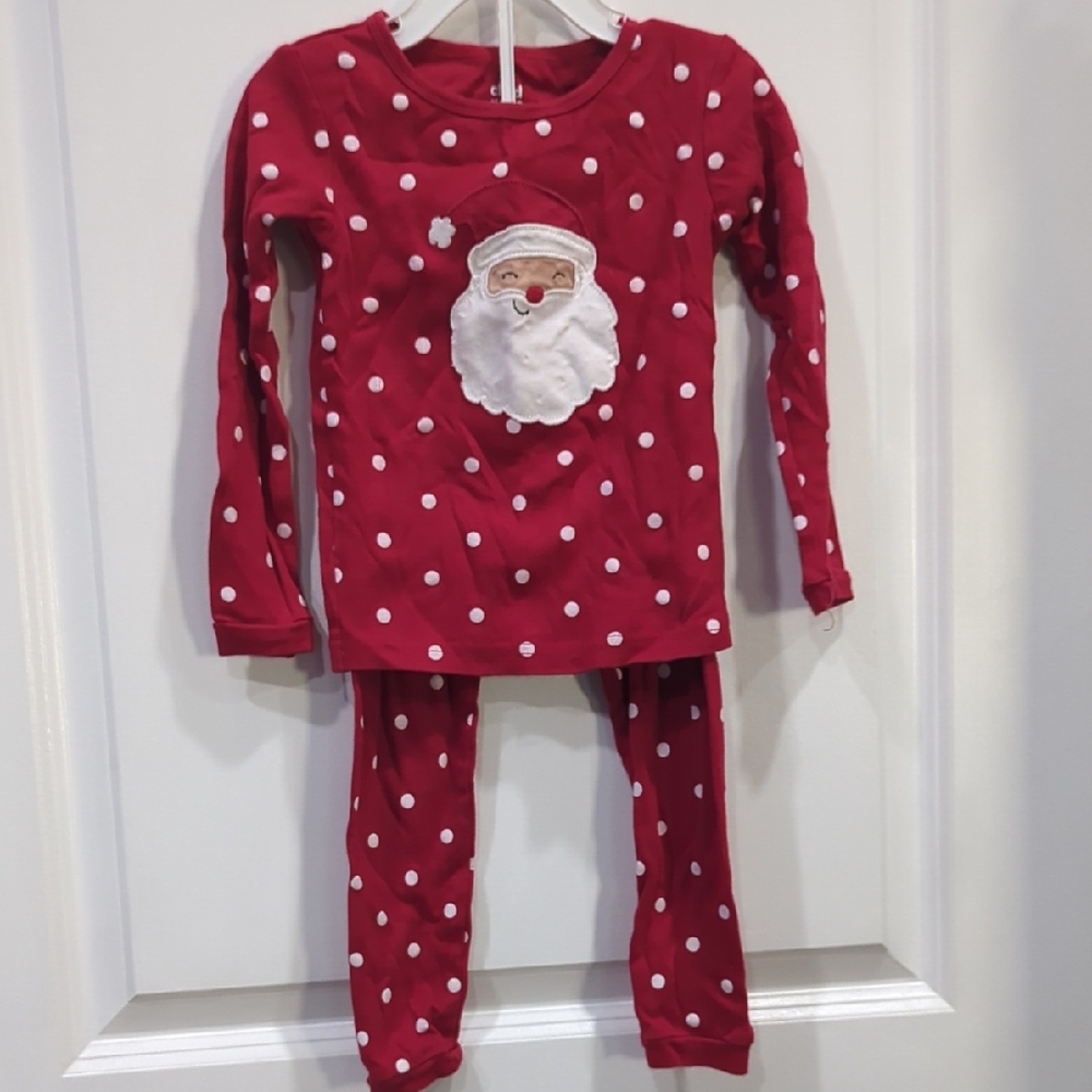 Child of Mine Red Santa Polka Dot Pajama Set